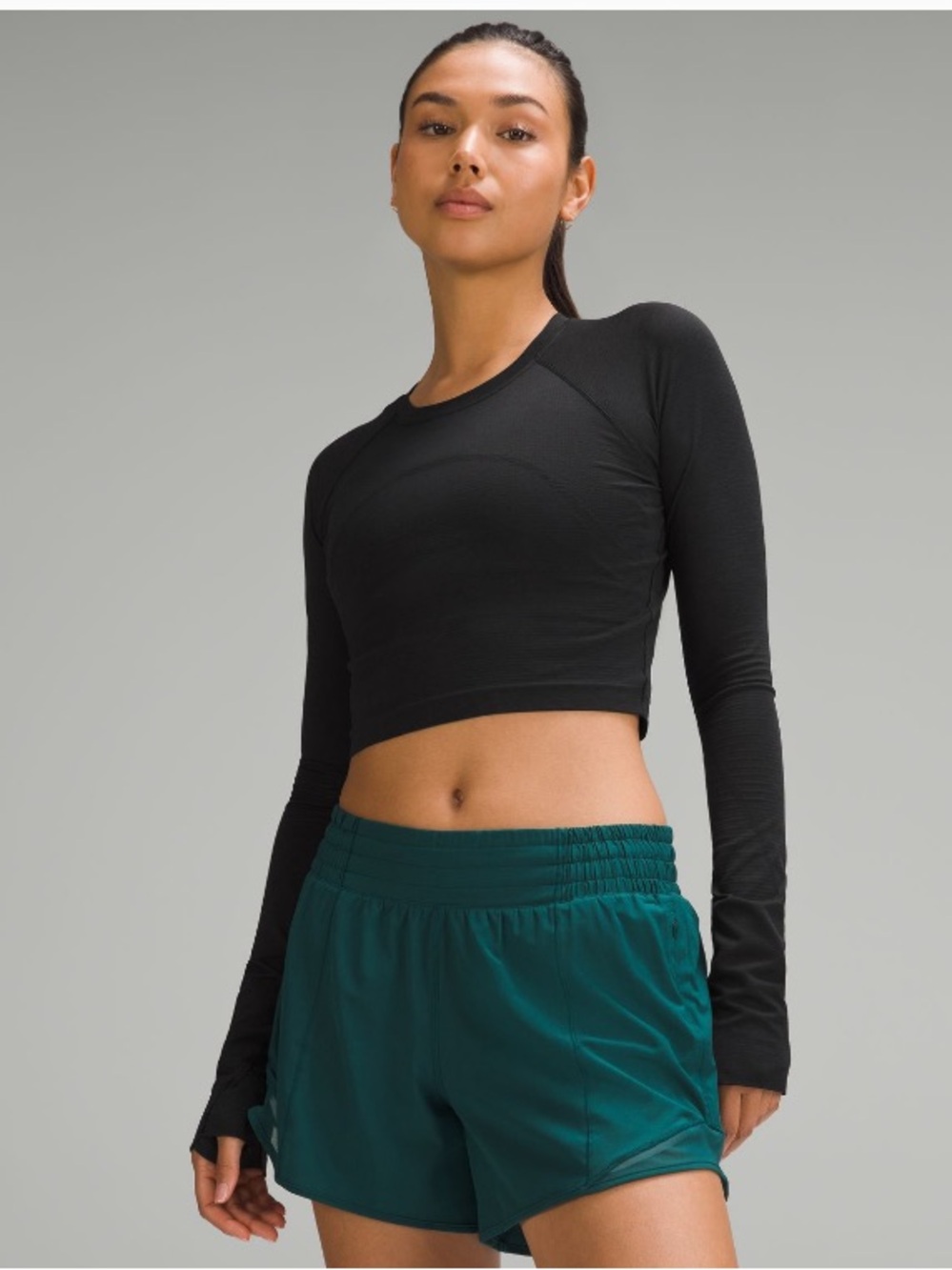 Lululemon Swiftly Tech Cropped Short-Sleeve
Shirt 2.0 | size 8